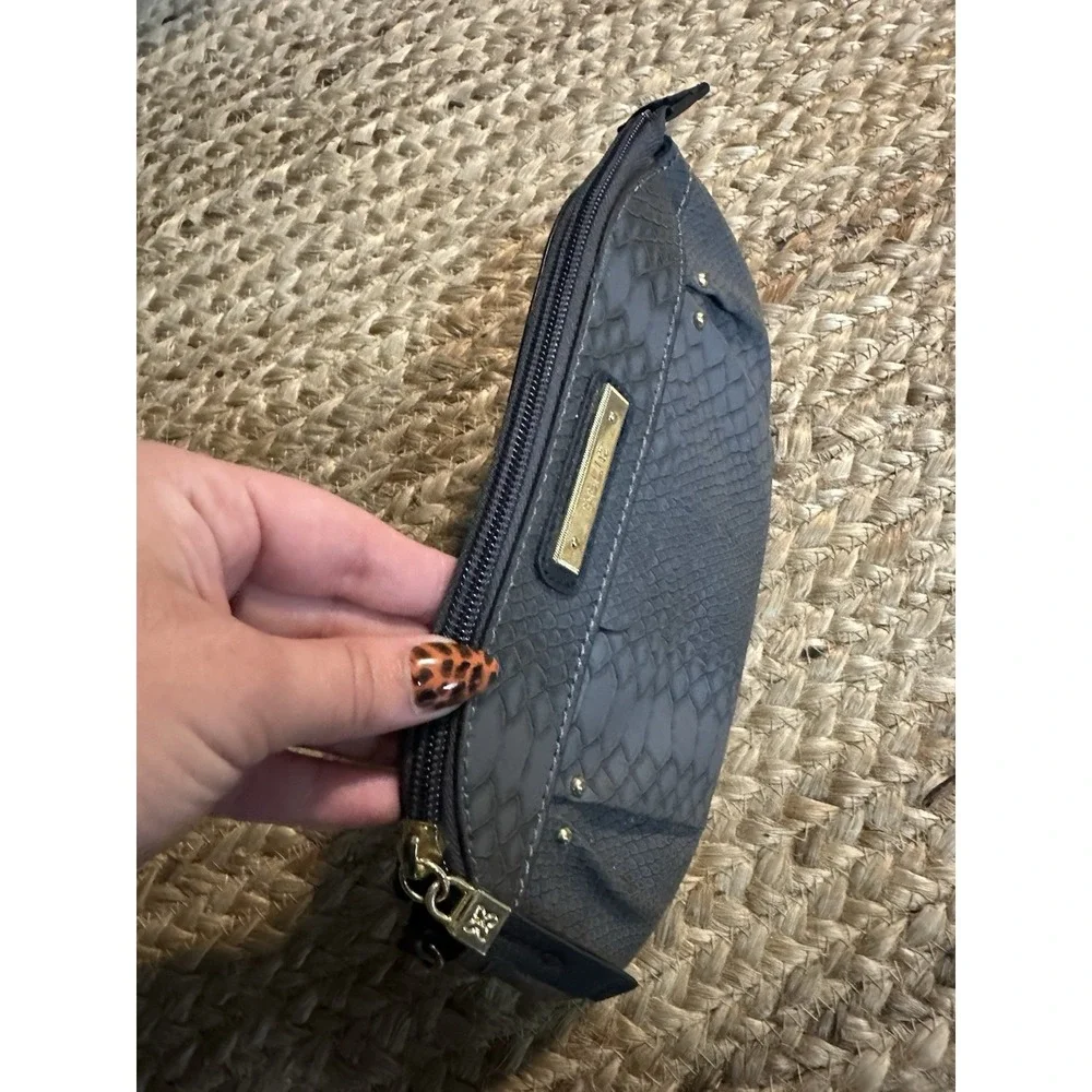 Relic Crossbody Wristlet Clutch Pouch Dark Gray Snake Print 5.5